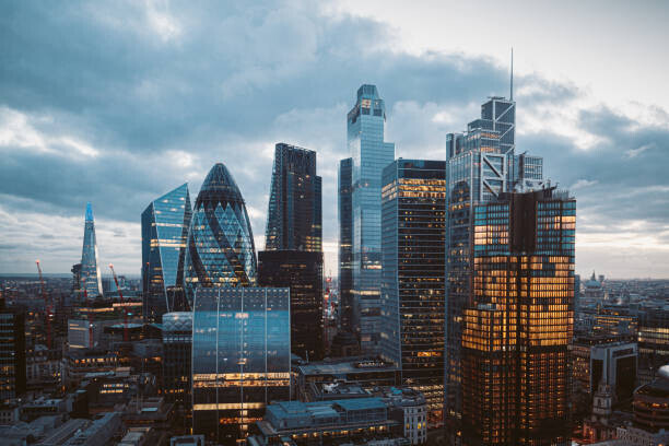 serts Plakát, Obraz - The City of London Skyline at, serts, 40 × 26.7 cm