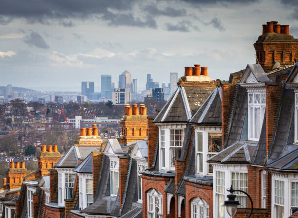 coldsnowstorm Plakát, Obraz - View across city of London from Muswell Hill, coldsnowstorm, 40 × 30 cm