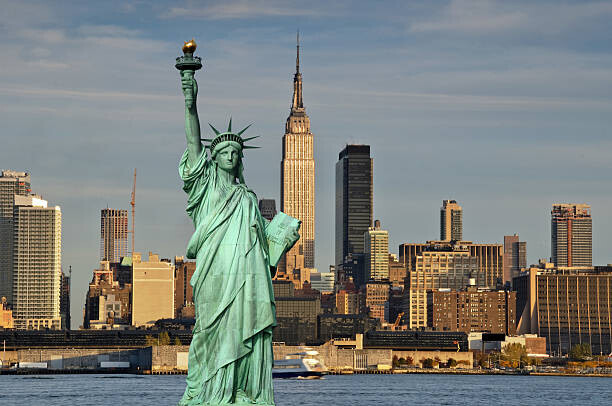 upthebanner Plakát, Obraz - new york empire state building and, upthebanner, 40 × 26.7 cm