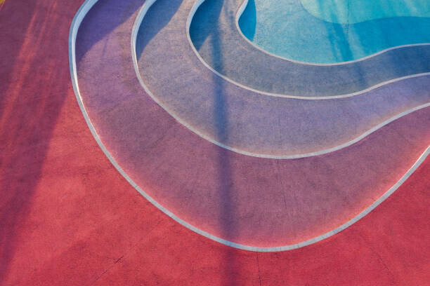 zhengshun tang Plakát, Obraz - Colorful stairs pavement, zhengshun tang, 40 × 26.7 cm