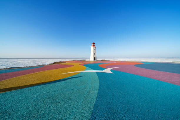 zhengshun tang Plakát, Obraz - Colorful road by the sea, zhengshun tang, 40 × 26.7 cm