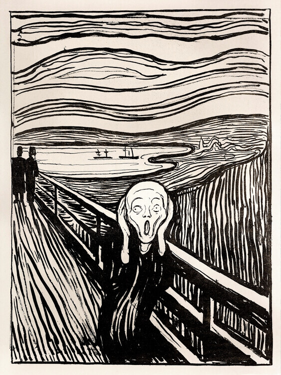 Edvard Munch Plakát, Obraz - The Scream, 1985, Edvard Munch, 30 × 40 cm