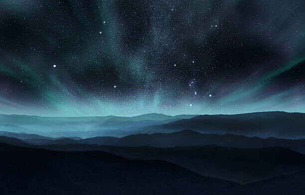 Rastan Plakát, Obraz - Northern lights, Rastan, 40 × 26.7 cm