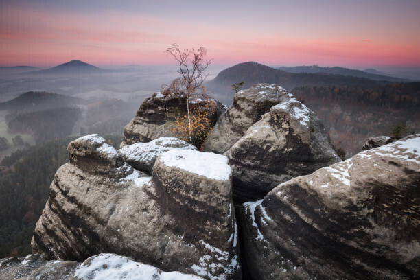 Karel Stepan / 500px Plakát, Obraz - PINK MORNING,Scenic view of mountains against, Karel Stepan / 500px, 40 × 26.7 cm