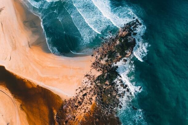 Dicky Aditya / 500px Plakát, Obraz - Aerial view of sea,Indonesia, Dicky Aditya / 500px, 40 × 26.7 cm