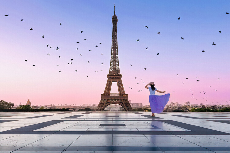Kenneth Zeng Plakát, Obraz - Good Morning Eiffel, Kenneth Zeng, 40 × 26.7 cm