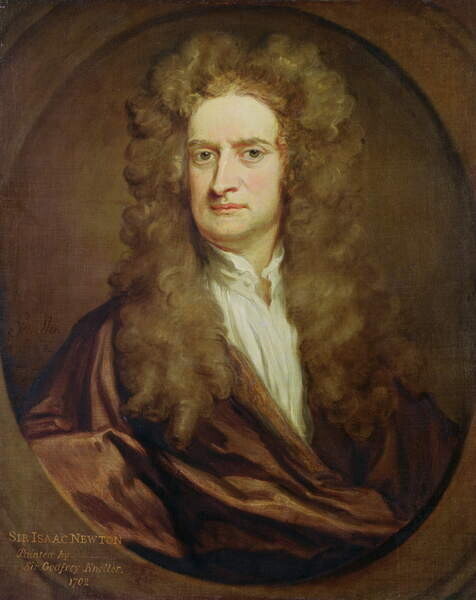 Kneller, Godfrey Plakát, Obraz - Portrait of Isaac Newton, 1702, Kneller, Godfrey, 30 × 40 cm