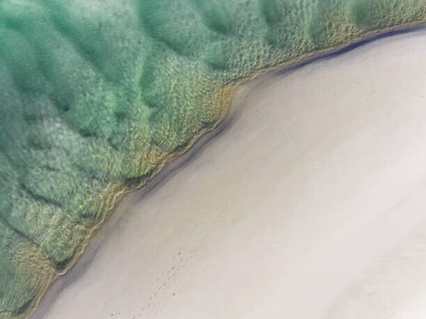 Abstract Aerial Art Plakát, Obraz - Drone photo showing the edge of, Abstract Aerial Art, 40 × 30 cm