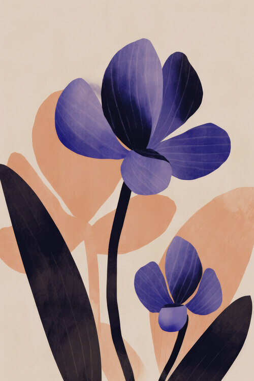 Treechild Plakát, Obraz - Purple Beauty No2, Treechild, 26.7 × 40 cm