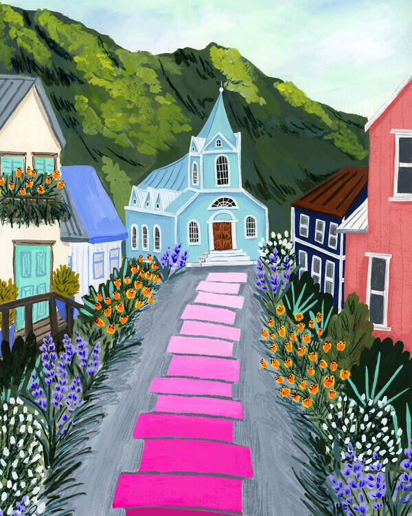 Sarah Gesek Plakát, Obraz - Seydisfjordur, Sarah Gesek, 30 × 40 cm