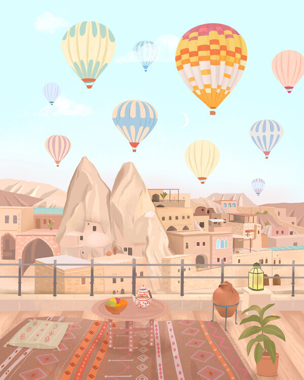 Petra Lizde Plakát, Obraz - Cappadokia, Petra Lizde, 30 × 40 cm