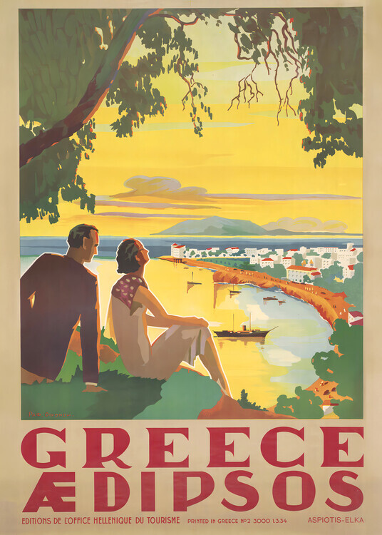 Andreas Magnusson Plakát, Obraz - Greece, Andreas Magnusson, 30 × 40 cm
