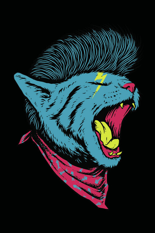 jay stanley Plakát, Obraz - The Killer Cat, jay stanley, 26.7 × 40 cm