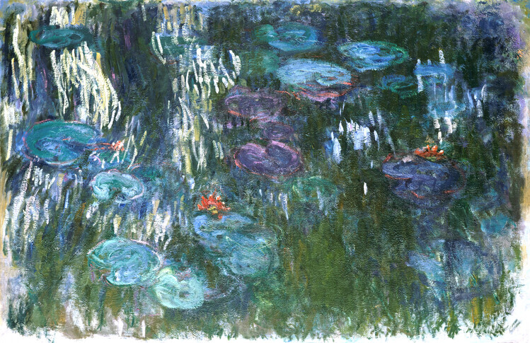 Claude Monet Plakát, Obraz - Water Lilies (1916–1919), Claude Monet, 40 × 26.7 cm