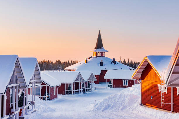 maydays Plakát, Obraz - Santa Claus village in Rovaniemi, Finland, maydays, 40 × 26.7 cm