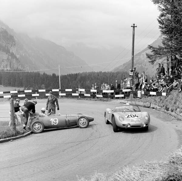 BRIDGEMAN IMAGES Plakát, Obraz - Switzerland Motorsport Heini Walter, 1961, 40 × 40 cm