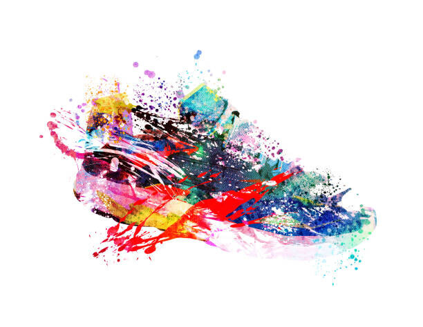 SEAN GLADWELL Plakát, Obraz - Colourful sneaker illustration, SEAN GLADWELL, 40 × 30 cm