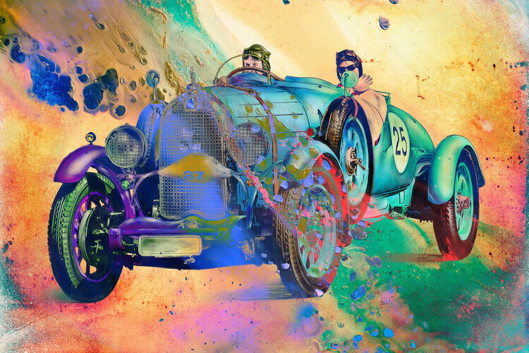 Rafal Kulik Plakát, Obraz - Vintage car 1, Rafal Kulik, 40 × 26.7 cm