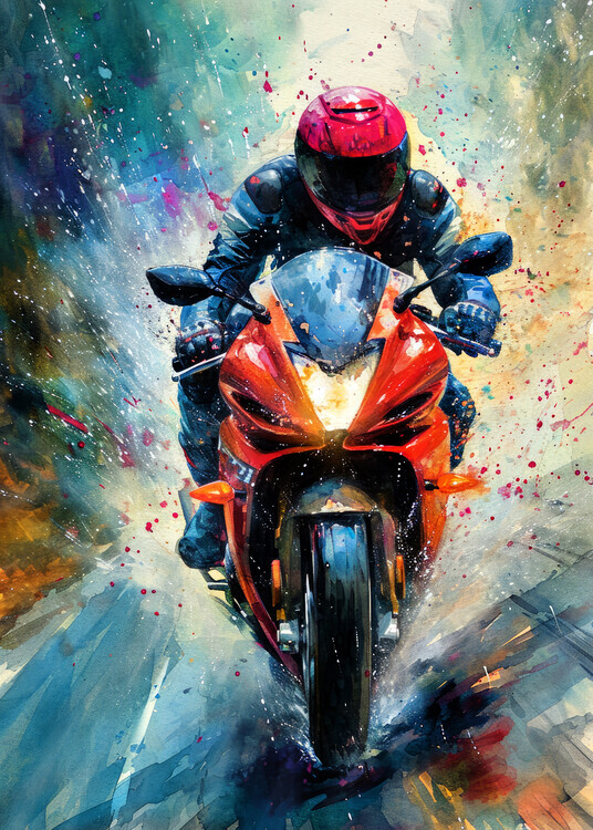 Justyna Jaszke Plakát, Obraz - Sport Motor 1, Justyna Jaszke, 30 × 40 cm