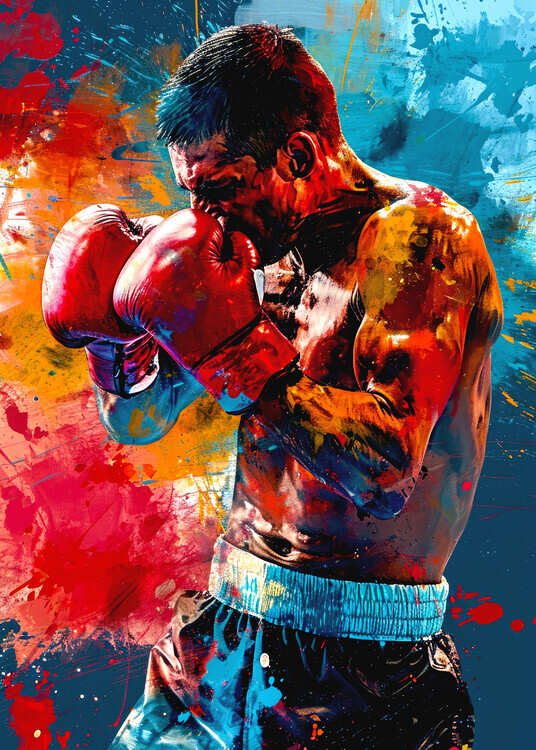 Justyna Jaszke Plakát, Obraz - Sport Boxer 4, Justyna Jaszke, 30 × 40 cm