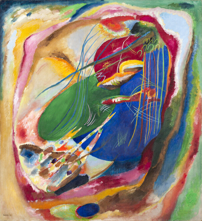 Wassily Kandinsky Plakát, Obraz - Picture with Three Spots, No. 196 (1914), Wassily Kandinsky, 40 × 40 cm