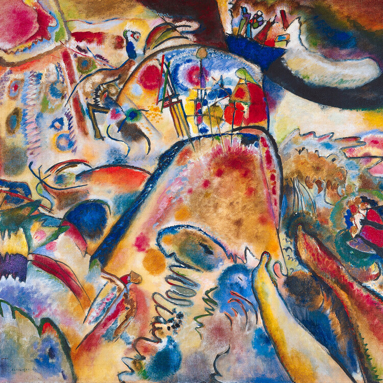 Wassily Kandinsky Plakát, Obraz - Pleasures, Wassily Kandinsky, 40 × 40 cm