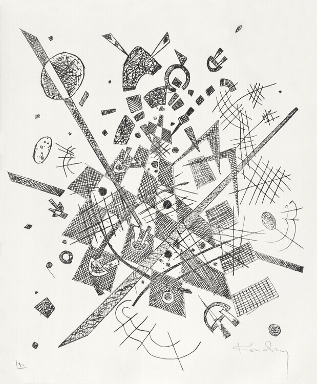Wassily Kandinsky Plakát, Obraz - Small Worlds IX (1922), Wassily Kandinsky, 33 × 40 cm