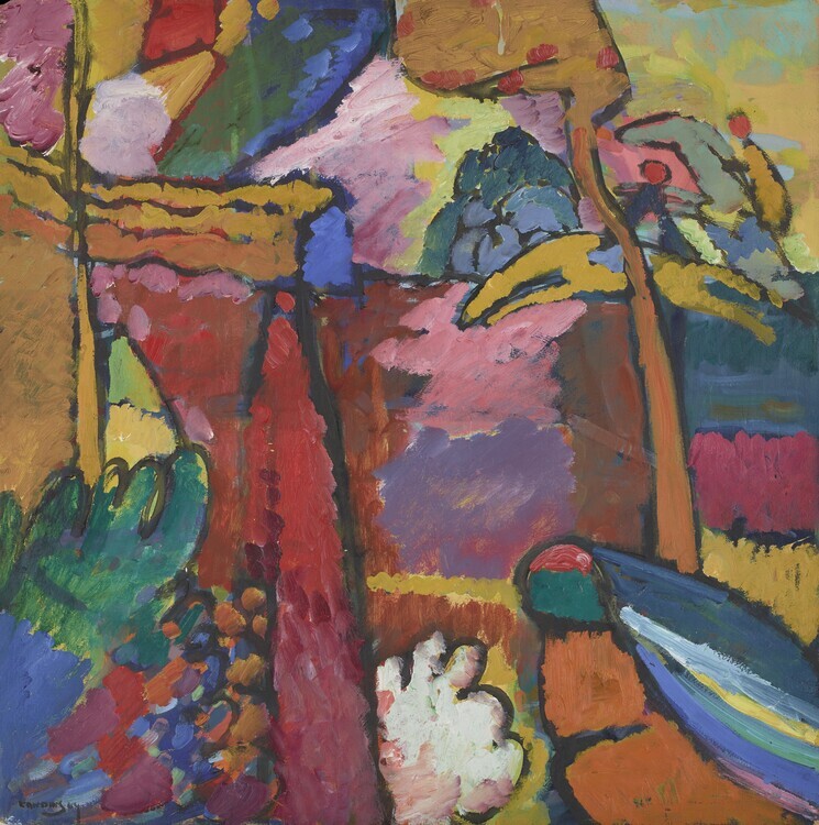 Wassily Kandinsky Plakát, Obraz - Study for Improvisation V, Wassily Kandinsky, 40 × 40 cm