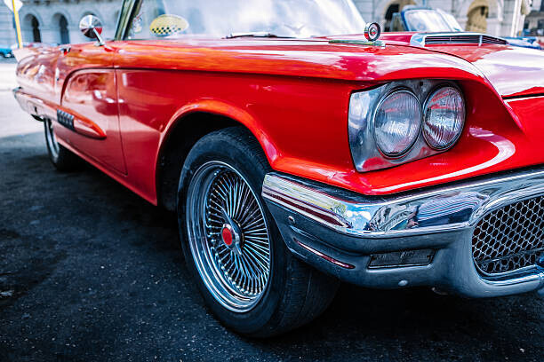 FOTOGRAFIA INC. Plakát, Obraz - Parked Classics in Havana, FOTOGRAFIA INC., 40 × 26.7 cm