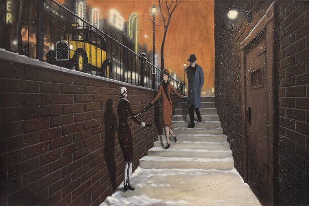 Dave Rheaume Artist Plakát, Obraz - The Speakeasy, Dave Rheaume Artist, 40 × 26.7 cm