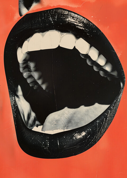 Andreas Magnusson Plakát, Obraz - The Mouth, Andreas Magnusson, 30 × 40 cm