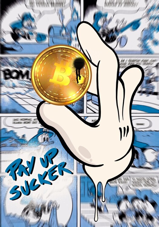 Tomas Harstedt Plakát, Obraz - Pay up s**ker, Tomas Harstedt, 26.7 × 40 cm