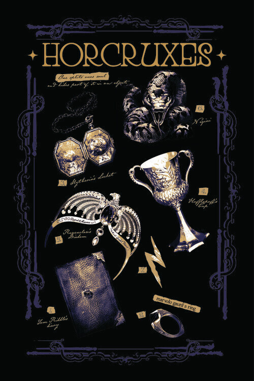 Europosters Plakát, Obraz - Harry Potter - Horcruxes, 26.7 × 40 cm