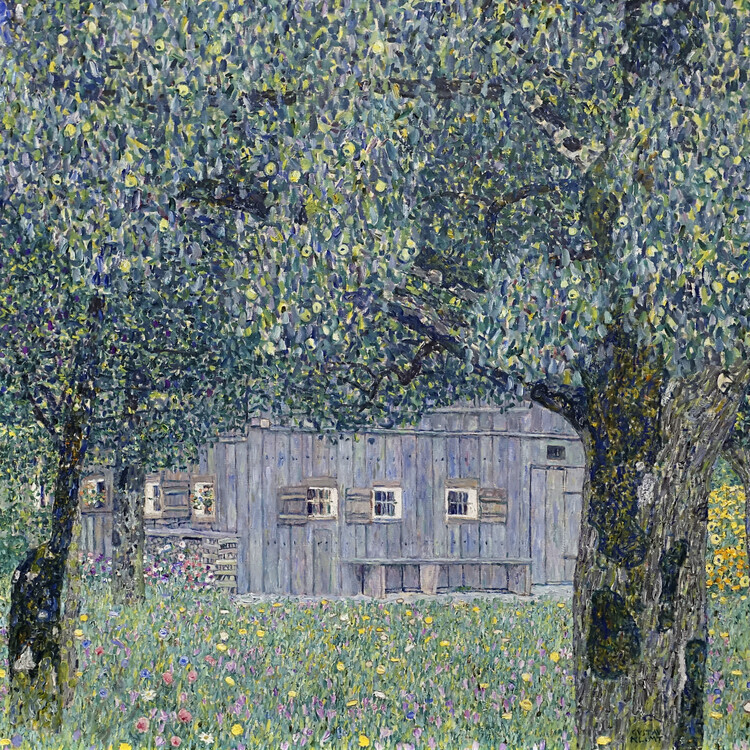 Gustav Klimt Plakát, Obraz - Farm in Upper Austria (1911–1912), Gustav Klimt, 40 × 40 cm