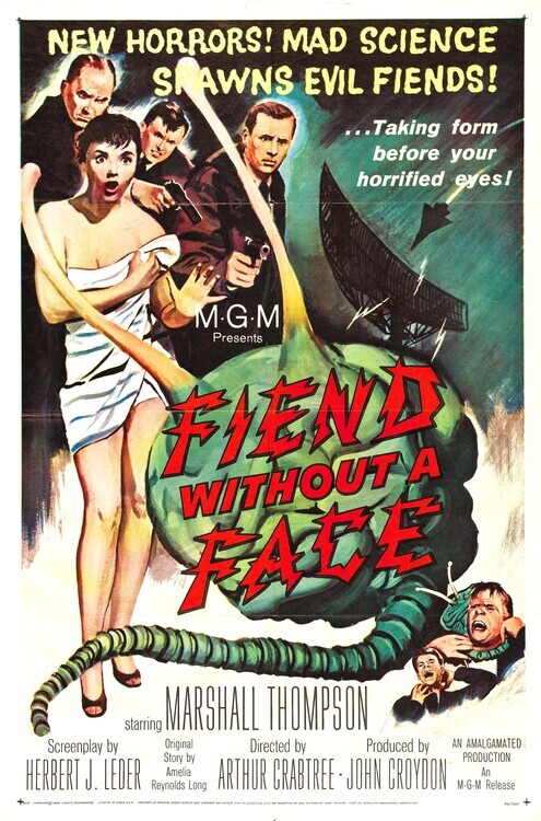 Europosters Plakát, Obraz - Fiend Without Face, 26.7 × 40 cm