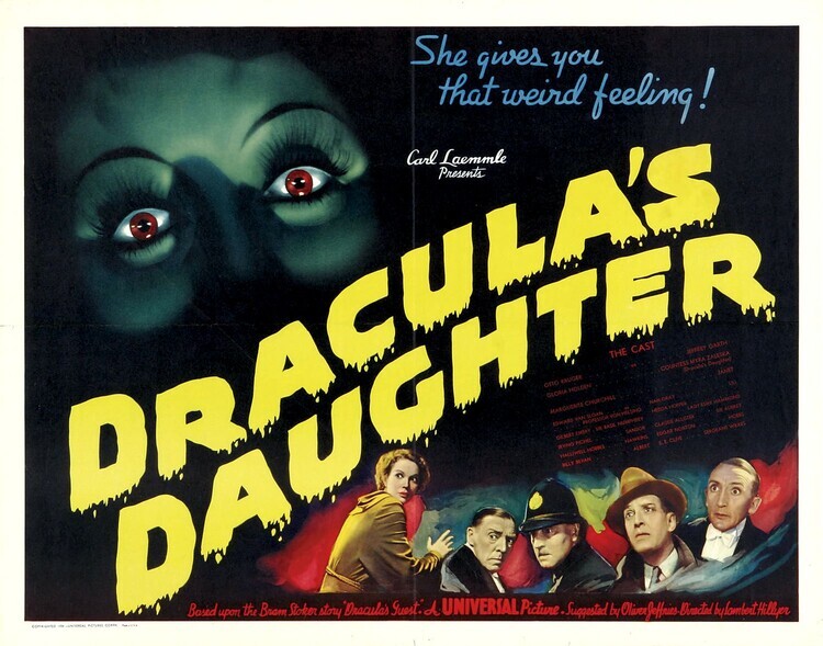 Europosters Plakát, Obraz - Draculas Daughter 02, 40 × 30 cm