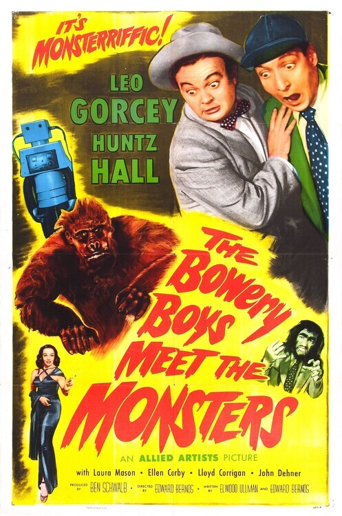 Europosters Plakát, Obraz - Bowery Boys Meet Monsters, 26.7 × 40 cm