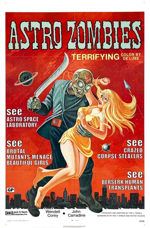 Europosters Plakát, Obraz - Astro Zombies, 26.7 × 40 cm