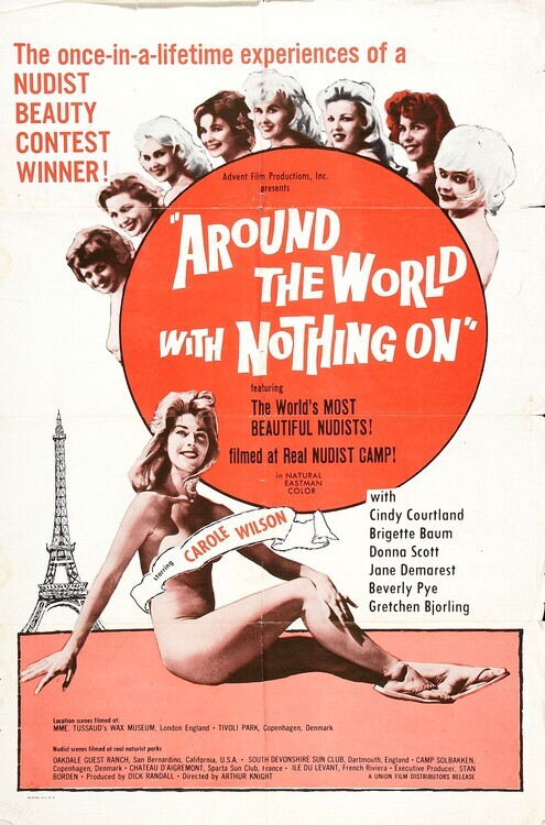 Europosters Plakát, Obraz - Around The World With Nothing On, 26.7 × 40 cm