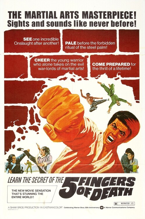 Europosters Plakát, Obraz - 5 Fingers Of Death, 26.7 × 40 cm