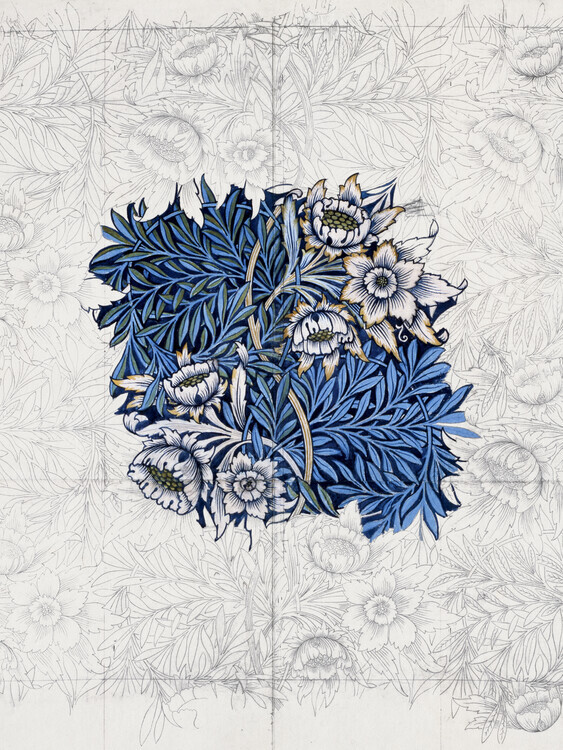 William Morris Plakát, Obraz - Tulip and Willow (1875), William Morris, 30 × 40 cm