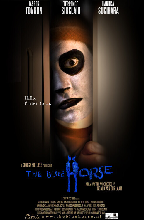 Europosters Plakát, Obraz - Blue Horse 02, 26.7 × 40 cm