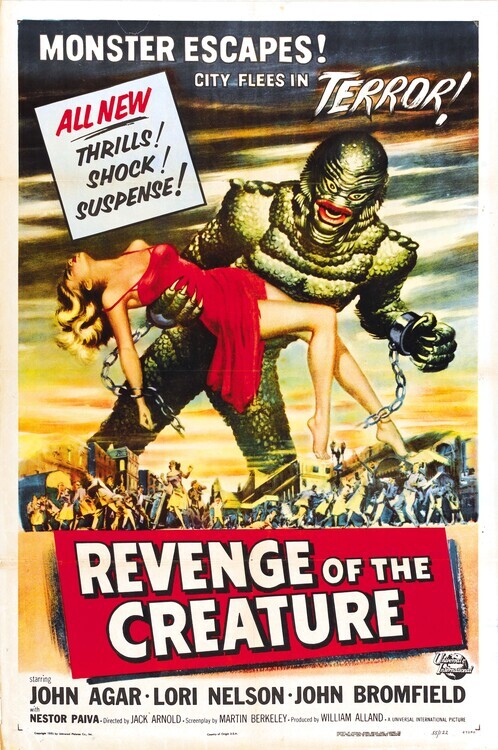 Europosters Plakát, Obraz - Revenge Of Creature, 26.7 × 40 cm