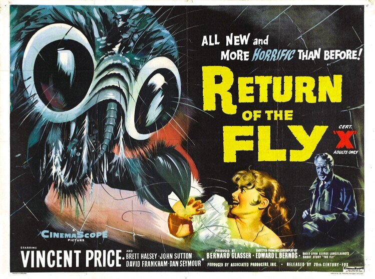 Europosters Plakát, Obraz - Return Of Fly 03, 40 × 30 cm