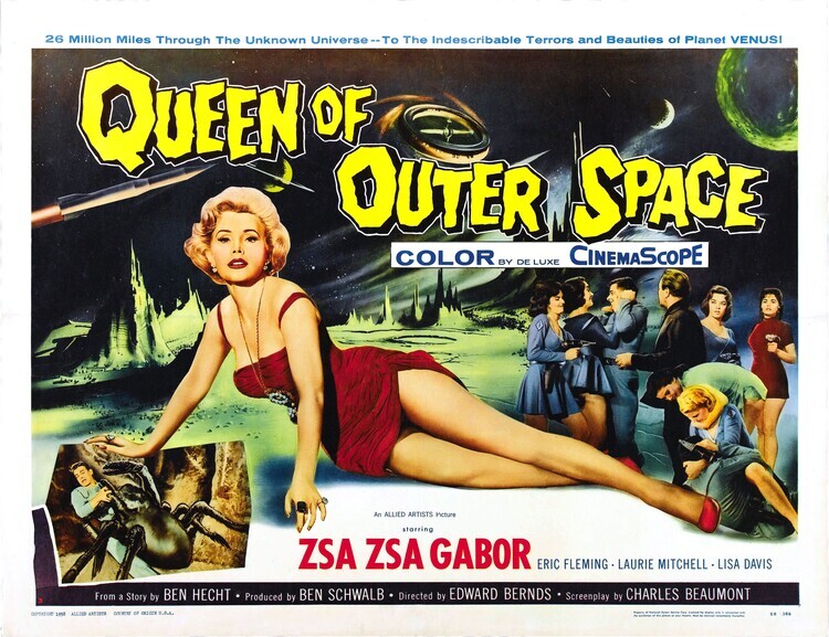 Europosters Plakát, Obraz - Queen Of Outer Space 02, 40 × 30 cm