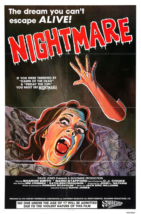 Europosters Plakát, Obraz - Nightmare 1981 02, 26.7 × 40 cm