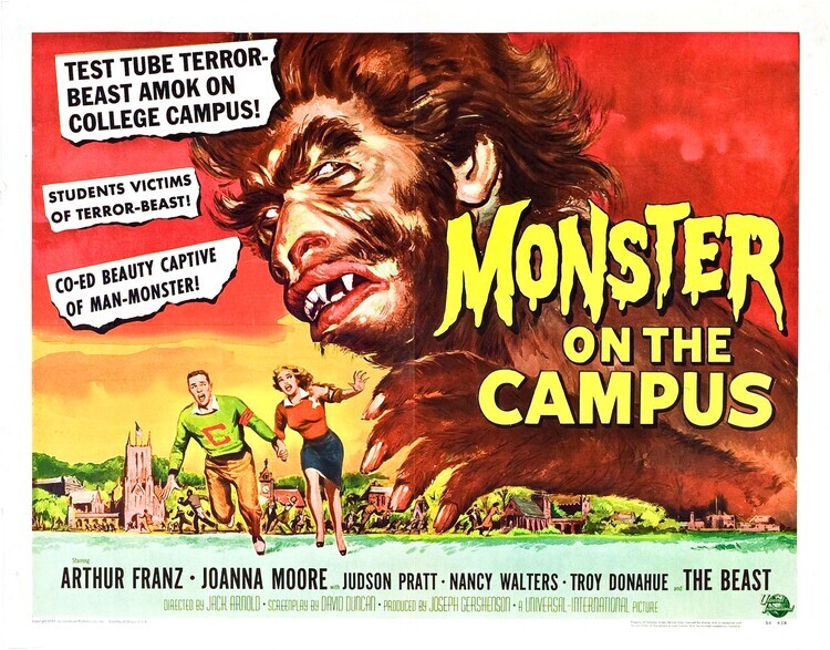 Europosters Plakát, Obraz - Monster On Campus 02, 40 × 30 cm