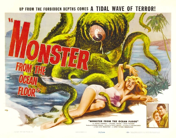Europosters Plakát, Obraz - Monster From Ocean Floor 03, 40 × 30 cm