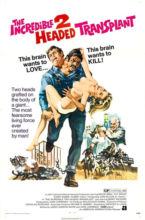Europosters Plakát, Obraz - Incredible 2 Headed Transplant, 26.7 × 40 cm
