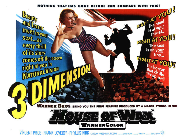 Europosters Plakát, Obraz - House Of Wax 1953 03, 40 × 30 cm